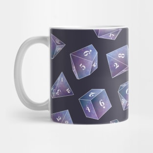 Galaxy Polyhedral Dice for Boardgames D20 Dice Mug